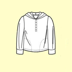 Hooded sweatshirt for babies