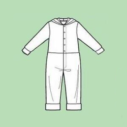 Playsuit - hooded for babies