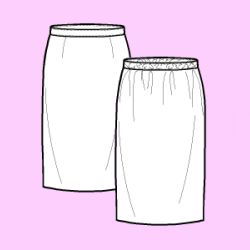 Straight skirt