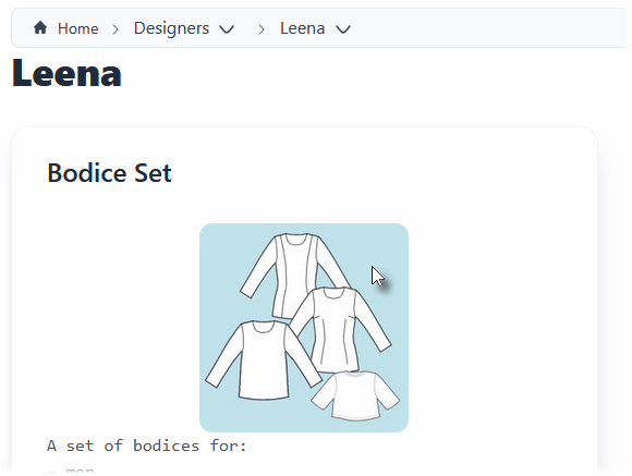 Bodice Set